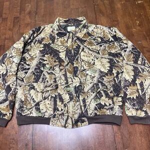 Northeast Outfitters 2XL Zip Front Camo Hunting Jacket Coat Men's Size XXL Woods